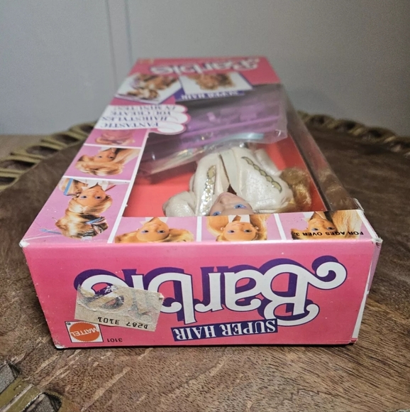Super Hair Barbie with Magic Styling Barrette 3101 1986 Mattel Sealed In Box NIB - Picture 13 of 14